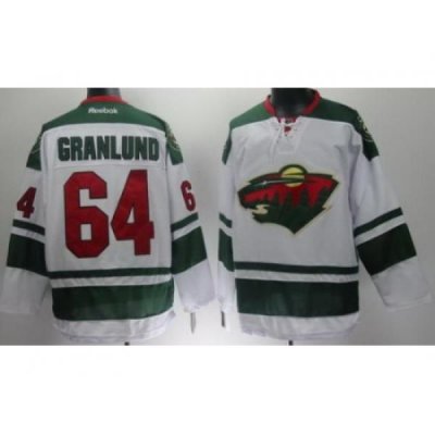 Minnesota Wild 64 Mikael Granlund White NHL Jerseys New