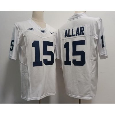 Men Notre Dame Fighting Irish Drew Allar #15 White F U S E Stitched Jersey