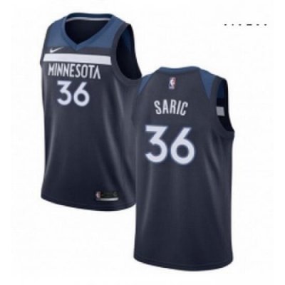 Mens Nike Minnesota Timberwolves 36 Dario Saric Swingman Navy Blue NBA Jersey Icon Edition