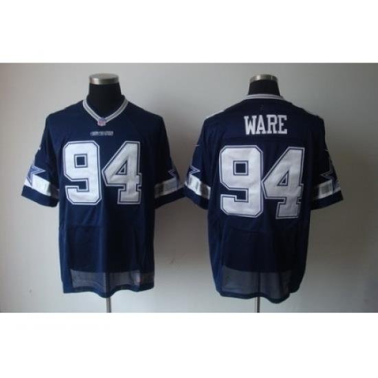 Nike Dallas CoWboys 94 DeMarcus Ware Blue Elite NFL Jersey