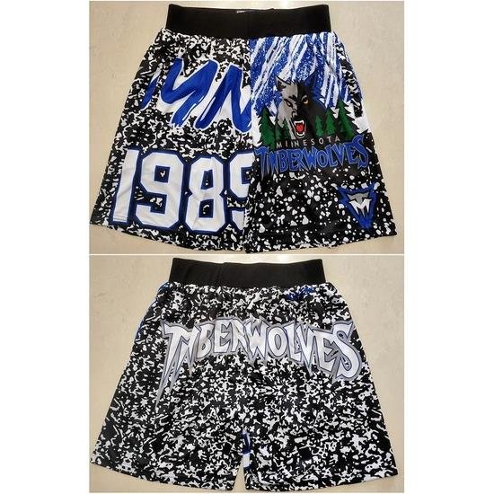 Minnesota Timberwolves Basketball Shorts 011