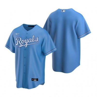 Mens Nike Kansas City Royals Blank Light Blue Alternate Stitched Baseball Jersey