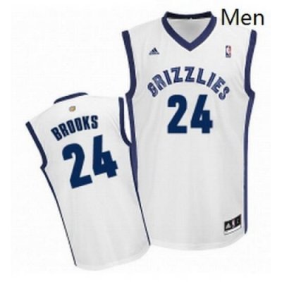 Mens Adidas Memphis Grizzlies 24 Dillon Brooks Swingman White Home NBA Jersey