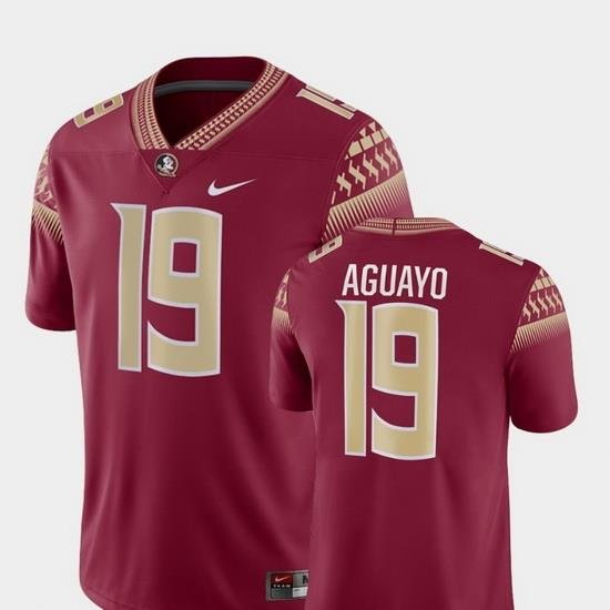 Men Florida State Seminoles Roberto Aguayo 19 Garnet Game College Football Jersey