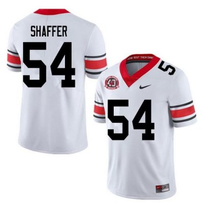 2020 Men #54 Justin Shaffer Georgia Bulldogs 1980 National Champions 40th Anniversary College Footba