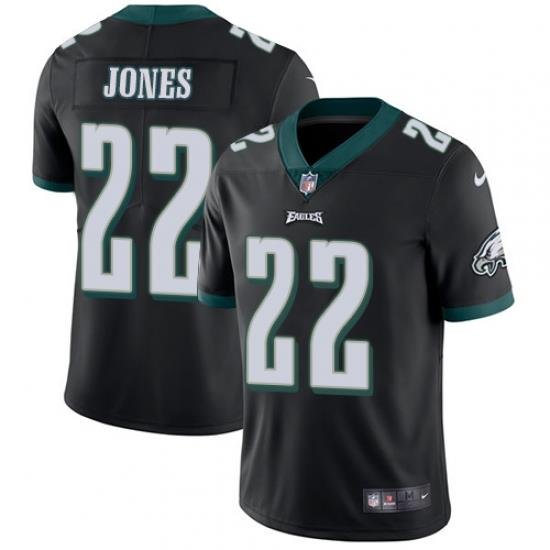 Nike Eagles #22 Sidney Jones Black Alternate Youth Stitched NFL Vapor Untouchable Limited Jersey