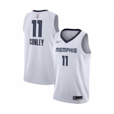 Grizzlies 11 Mike Conley White Basketball Swingman Association Edition Jersey