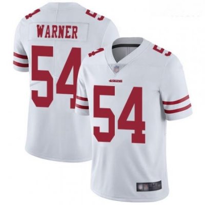 49ers 54 Fred Warner White Men Stitched Football Vapor Untouchable Limited Jersey