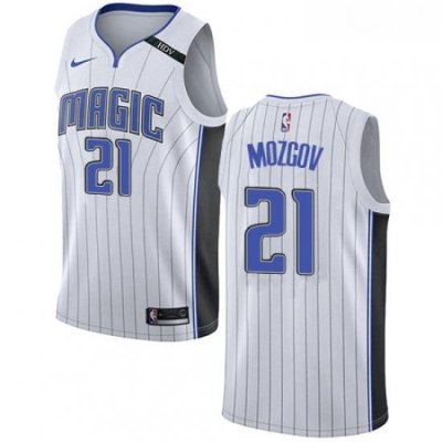 Womens Nike Orlando Magic 21 Timofey Mozgov Swingman White NBA Jersey Association Edition