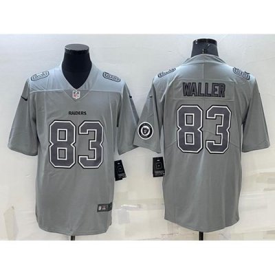 Men Las Vegas Raiders 83 Darren Waller Grey Atmosphere Fashion Stitched Jersey