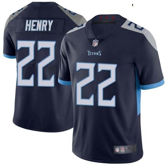 Youth Tennessee Titans 22 Derrick Henry Navy Vapor Untouchable Limited Jersey