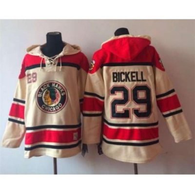 nhl jerseys chicago blackhawks #29 bickell red-cream[pullover hooded sweatshirt]