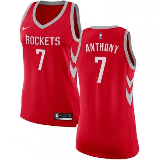 Womens Nike Houston Rockets 7 Carmelo Anthony Swingman Red NBA Jersey Icon Edition