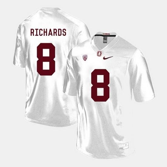 Men Stanford Cardinal Jordan Richards College Football White Jersey