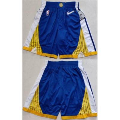 Men Golden State Warriors Blue Gold Shorts