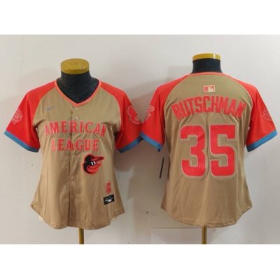 Women American League 35 Adley Rutschman Cream 2024 All Star Limited Stitched Jersey 5