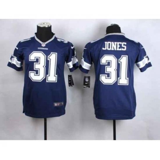 nike youth nfl jerseys dallas cowboys 31 jones blue[nike]