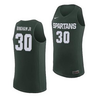 Michigan State Spartans Marcus Bingham Jr. Michigan State Spartans Replica Basketball Jersey