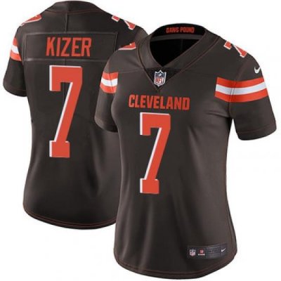 Nike BroWns #7 DeShone Kizer BroWn Team Color Womens Stitched NFL Vapor Untouchable Limited Jersey