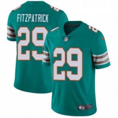 Youth Nike Miami Dolphins 29 Minkah Fitzpatrick Aqua Green Alternate Vapor Untouchable Elite Player NFL Jersey