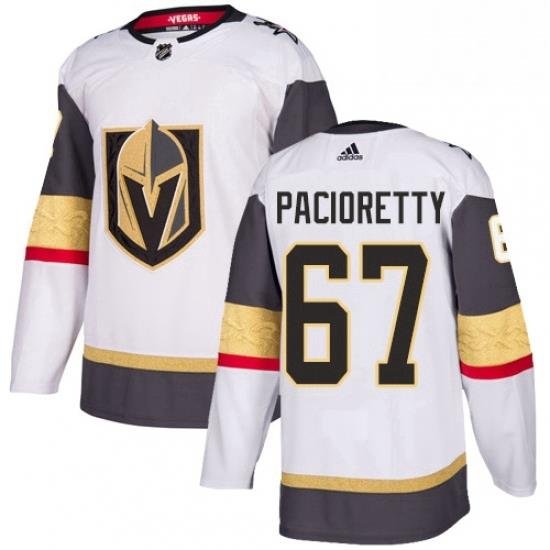 Mens Adidas Vegas Golden Knights 67 Max Pacioretty Authentic White Away NHL Jersey