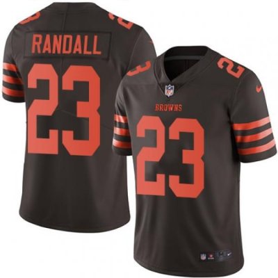 Nike Browns #23 Damarious Randall Brown Mens Stitched NFL Limited Rush Jersey