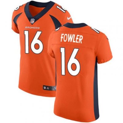 Nike Broncos #16 Bennie Fowler Orange Team Color Mens Stitched NFL Vapor Untouchable Elite Jersey