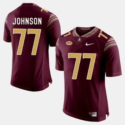 Florida State Seminoles Roderick Johnson College Football Garnet Jersey