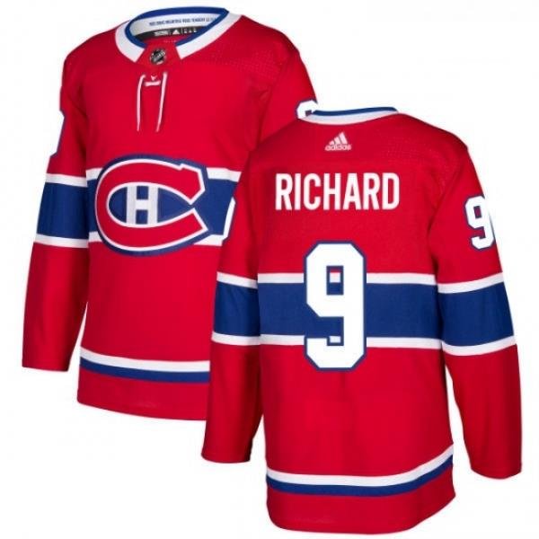 Youth Adidas Montreal Canadiens 9 Maurice Richard Premier Red Home NHL Jersey