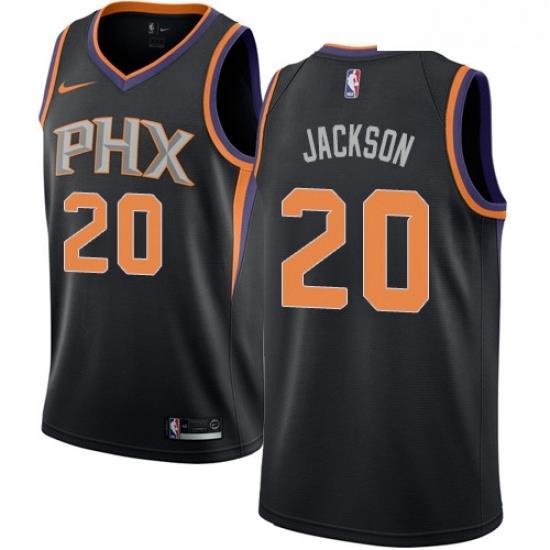 Mens Nike Phoenix Suns 20 Josh Jackson Authentic Black Alternate NBA Jersey Statement Edition