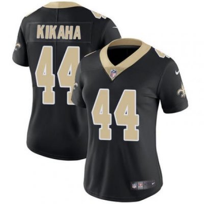 Nike Saints #44 Hau 27oli Kikaha Black Team Color Womens Stitched NFL Vapor Untouchable Limited Jersey