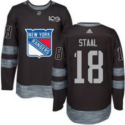 Rangers #18 Marc Staal Black 1917 2017 100th Anniversary Stitched NHL Jersey