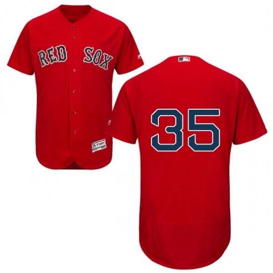 Mens Majestic Boston Red Sox 35 Steven Wright Red Alternate Flex Base Authentic Collection MLB Jersey