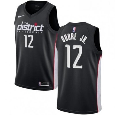 Mens Nike Washington Wizards 12 Kelly Oubre Jr Swingman Black NBA Jersey City Edition