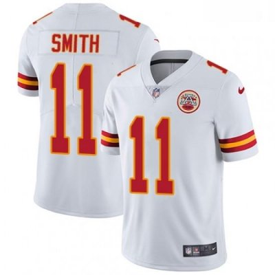 Men Nike Kansas City Chiefs 11 Alex Smith White Vapor Untouchable Limited Player NFL Jersey