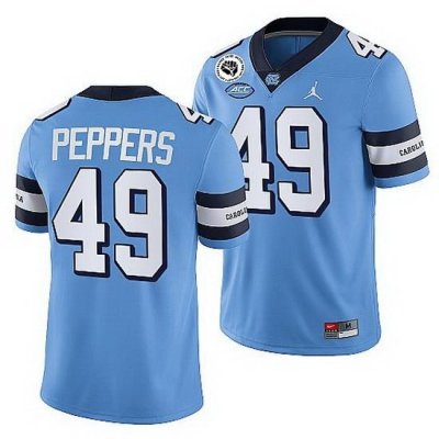 North Carolina Tar Heels Julius Peppers Blue College Football Alumni Jersey