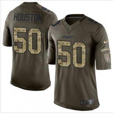 Nike Kansas City Chiefs #50 Justin Houston Green Men 27s Stitched NFL Limited Salute to Service Jersey