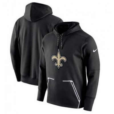 NFL New Orleans Saints Nike Champ Drive Vapor Speed Pullover Hoodie Black