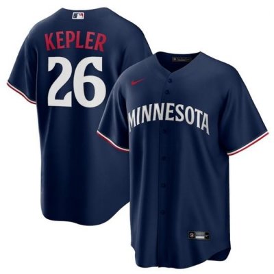 Men Minnesota Twins 26 Max Kepler Navy Cool Base Stitched Baseball Jersey