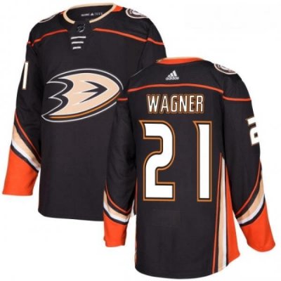 Youth Adidas Anaheim Ducks 21 Chris Wagner Authentic Black Home NHL Jersey