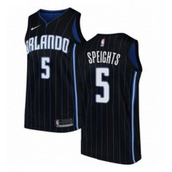 Womens Nike Orlando Magic 5 Marreese Speights Swingman Black Alternate NBA Jersey Statement Edition