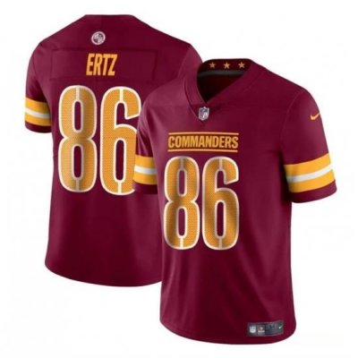 Youth Washington Commanders 86 Zach Ertz Burgundy Vapor Limited Stitched Football Jersey