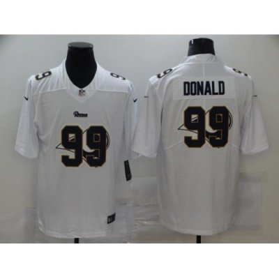 Nike Los Angeles Rams 99 Aaron Donald White Shadow Logo Limited Jersey