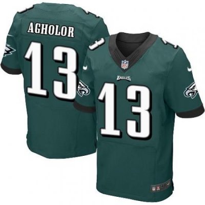 Nike Eagles #13 Nelson Agholor Midnight Green Team Color Men's Stitched NFL New Elite Jersey