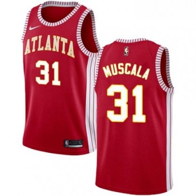 Womens Nike Atlanta Hawks 31 Mike Muscala Swingman Red NBA Jersey Statement Edition