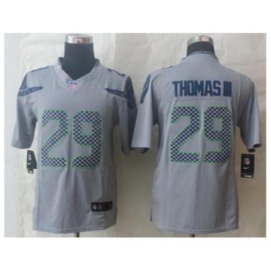 Nike Seattle Seahawks 29 Earl Thomas III Grey LIMITED NFL Jersey