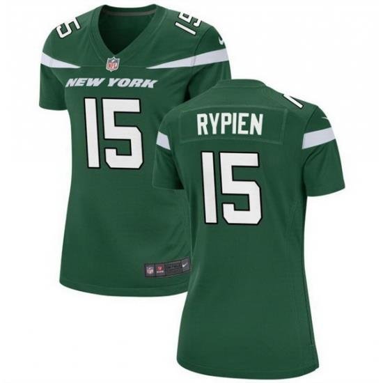 Women New York Jets 15 Brett Rypien Green Stitched Football Jersey