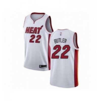 Youth Miami Heat 22 Jimmy Butler Swingman White Basketball Jersey Association Edition