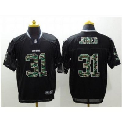 Nike Dallas Cowboys #31 Byron Jones Black Mens Stitched NFL Elite Camo Fashion Jersey