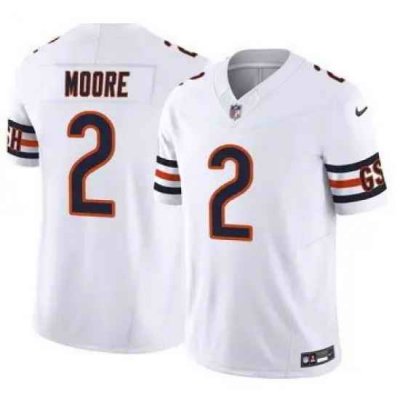 Youth Chicago Bears 2 DJ Moore White Vapor Limited Stitched NFL Jersey II